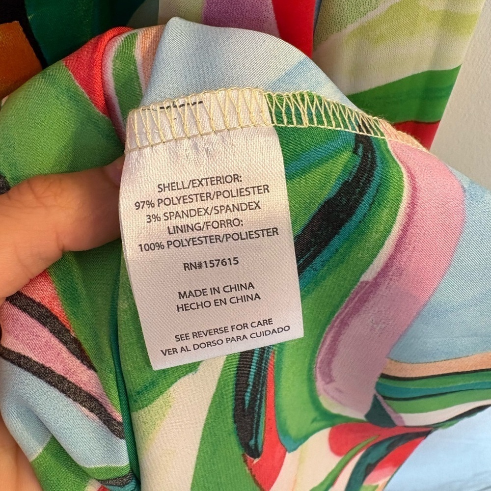 Nicole Miller | Vibrant Multicolor Maxi Dress with pockets XS - Picture 7 of 8